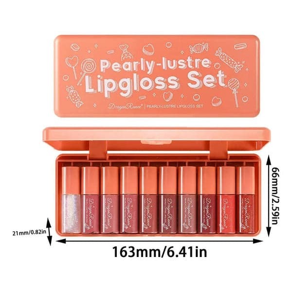 Lip Gloss Set – 10 Shades